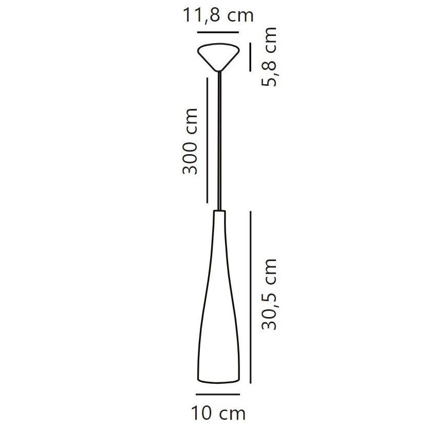 Nordlux - Пендел EMBLA 1xE27/40W/230V черен