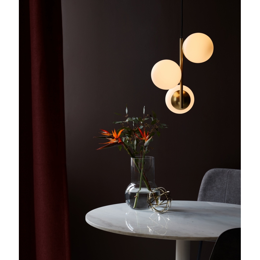 Nordlux - Пендел LILLY 3xE14/40W/230V златист