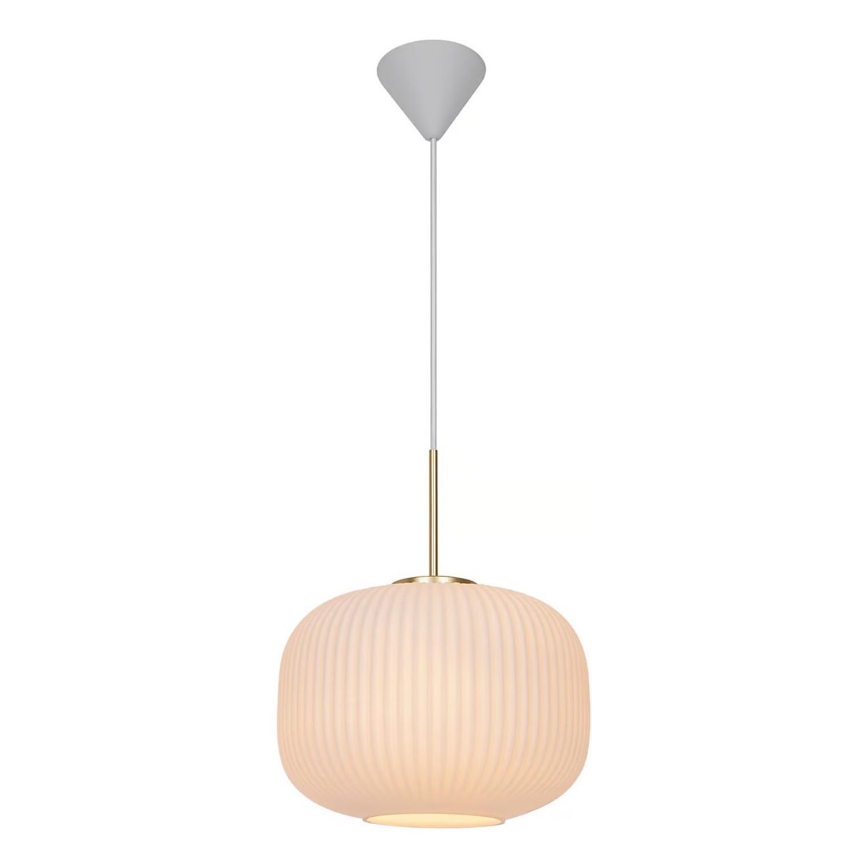 Nordlux - Пендел MILFORD 1xE27/40W/230V Ø 30 см бял