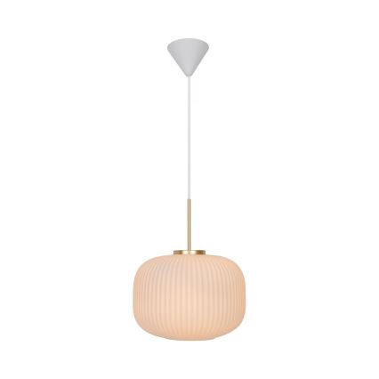 Nordlux - Пендел MILFORD 1xE27/40W/230V Ø 30 см бял