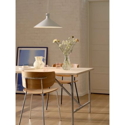 Nordlux - Пендел на кабел DORINA 1xE27/60W/230V бял
