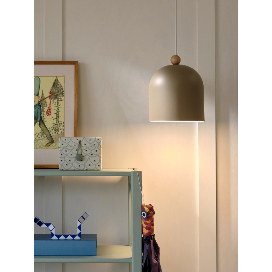 Nordlux - Пендел на кабел GASTON 1xE27/40W/230V бежов