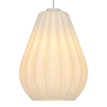 Nordlux - Пендел на кабел SALLINO 1xE27/15W/230V Ø 24 cm бял