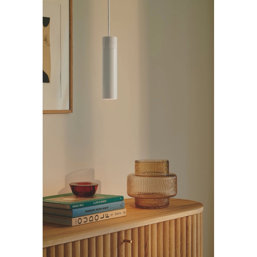 Nordlux - Пендел на кабел TILO 1xGU10/15W/230V бял