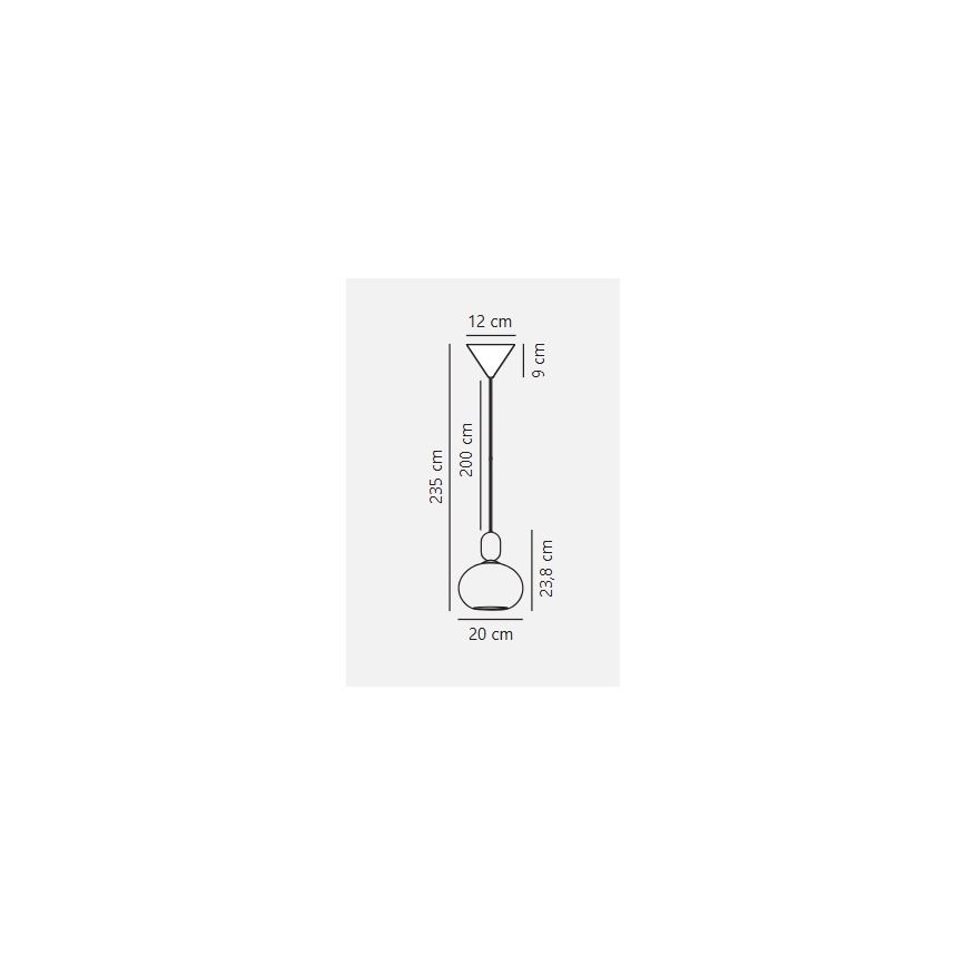 Nordlux - Пендел NOTTI 1xE27/40W/230V сив