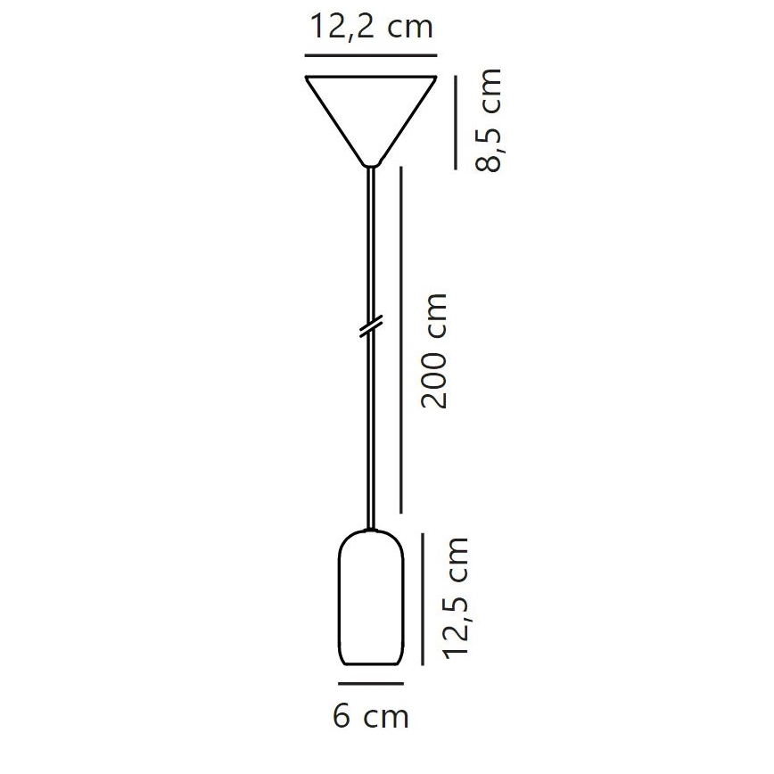 Nordlux - Пендел NOTTI 1xE27/40W/230V сив