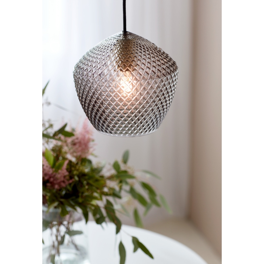 Nordlux - Пендел ORBIFORM 1xE27/40W/230V черен/сив