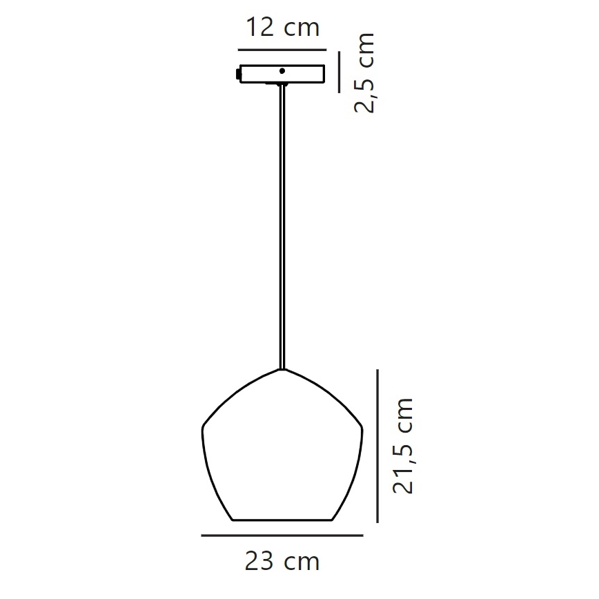 Nordlux - Пендел ORBIFORM 1xE27/40W/230V черен/сив