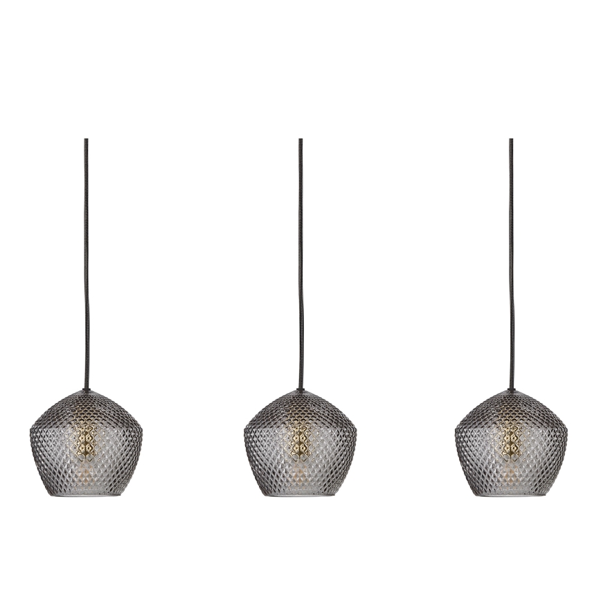 Nordlux - Пендел ORBIFORM 3xE14/25W/230V черен/сив