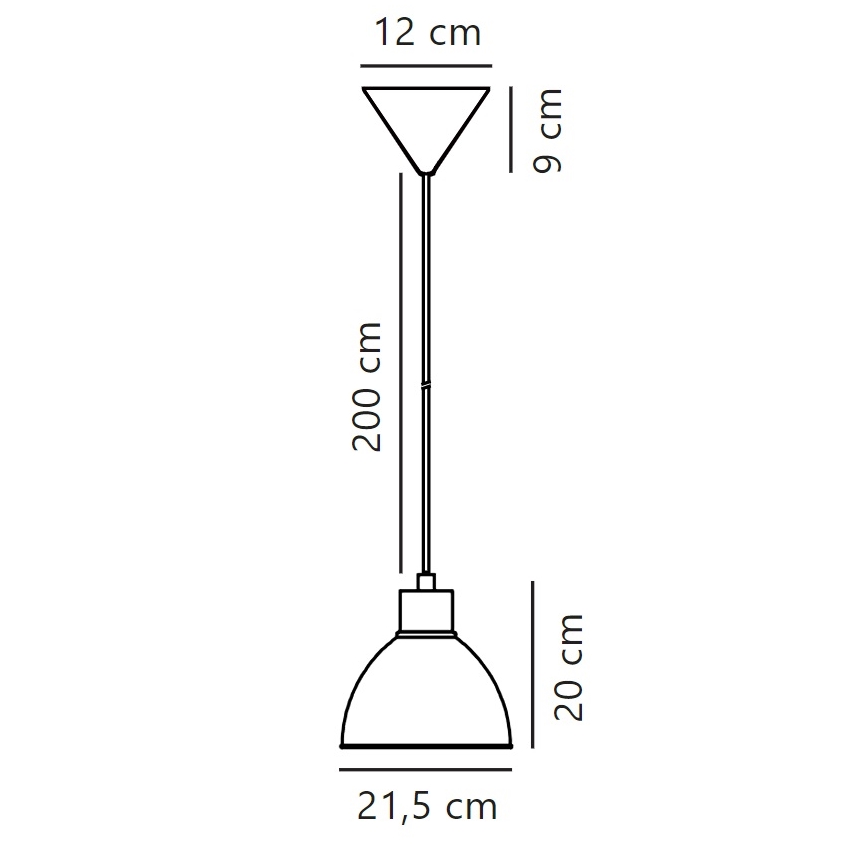 Nordlux - Пендел POP 1xE27/40W/230V антрацит