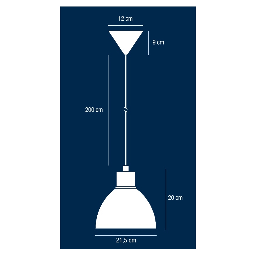 Nordlux - Пендел POP 1xE27/40W/230V черен/златист