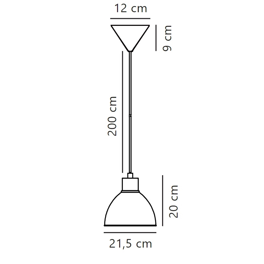 Nordlux - Пендел POP 1xE27/40W/230V мента