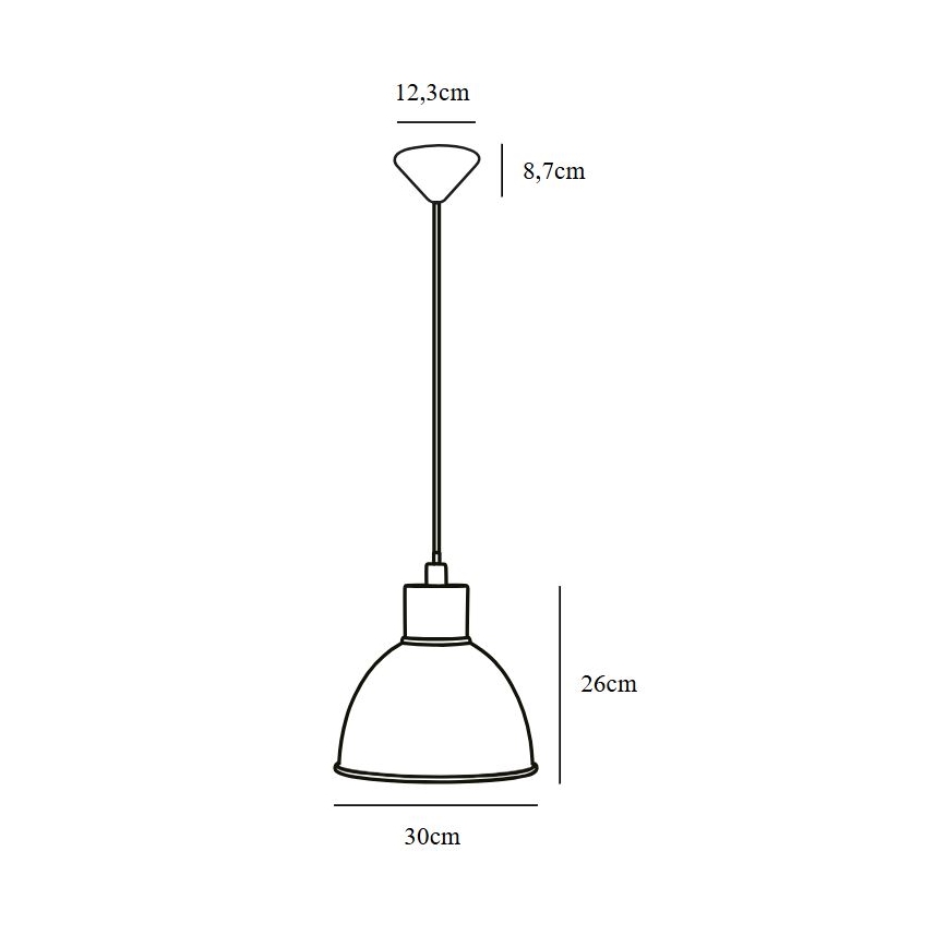 Nordlux - Пендел POP 1xE27/60W/230V черен