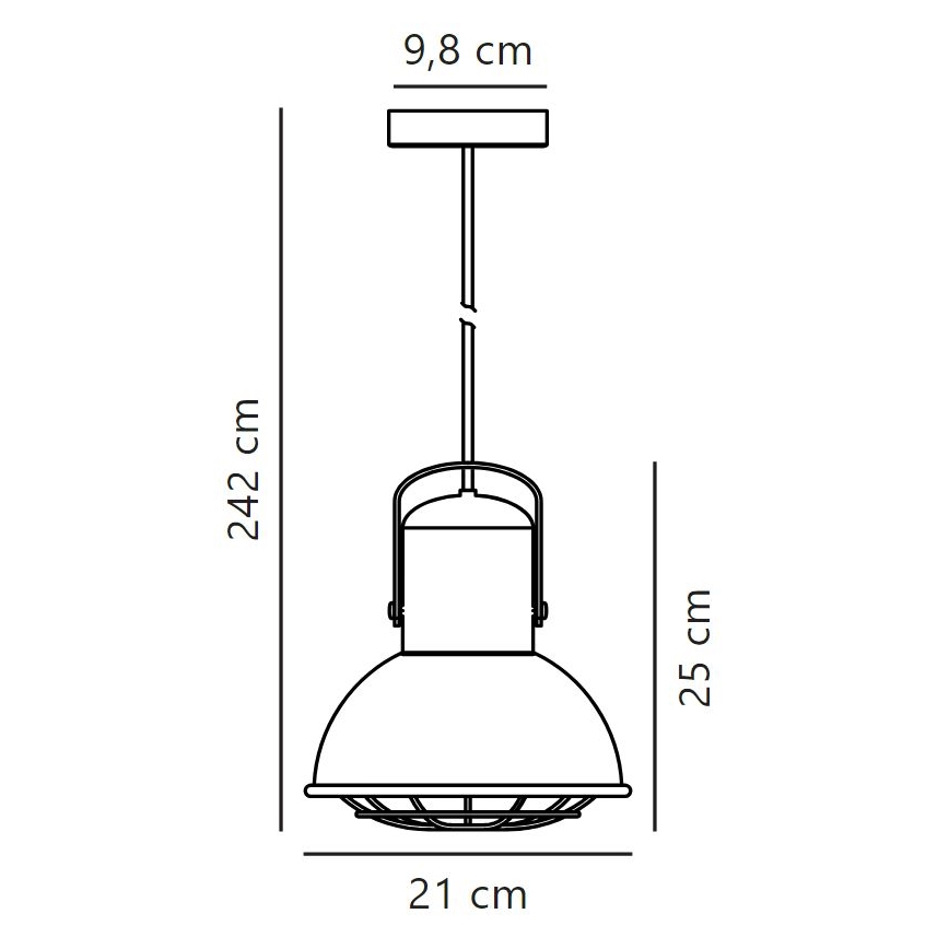 Nordlux - Пендел PORTER 1xE27/60W/230V