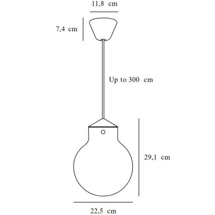 Nordlux - Пендел RAITO 1xE27/25W/230V месинг/бял
