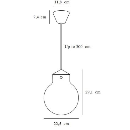 Nordlux - Пендел RAITO 1xE27/25W/230V месинг/бял