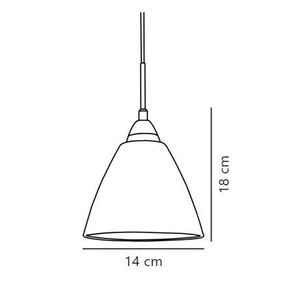 Nordlux - Пендел READ 1xE14/40W/230V лъскав хром