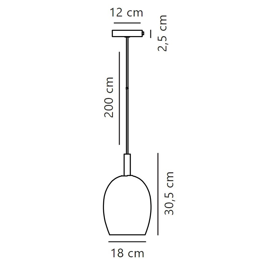 Nordlux - Пендел UMA 1xE27/40W/230V