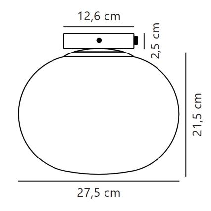 Nordlux - Плафон ALTON 1xE27/25W/230V