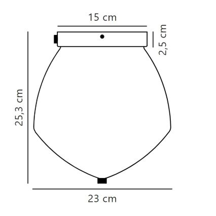 Nordlux - Плафон ORBIFORM 1xE27/40W/230V златист
