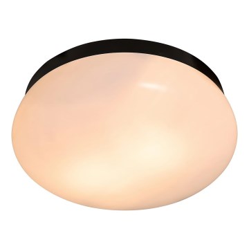 Nordlux - Плафон за баня FOAM 2xE27/55W/230V IP44 черен