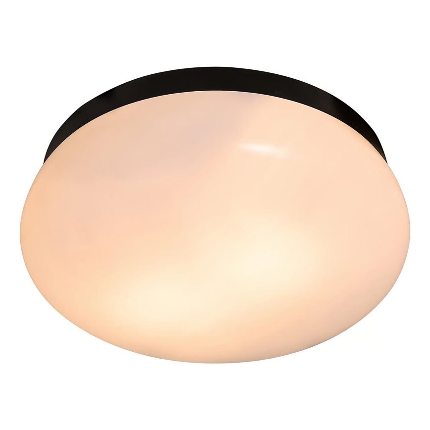 Nordlux - Плафон за баня FOAM 2xE27/55W/230V IP44 Ø 34 см черен