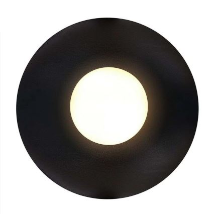 Nordlux - Плафон за баня SIONA 1xE27/60W/230V IP44 черен