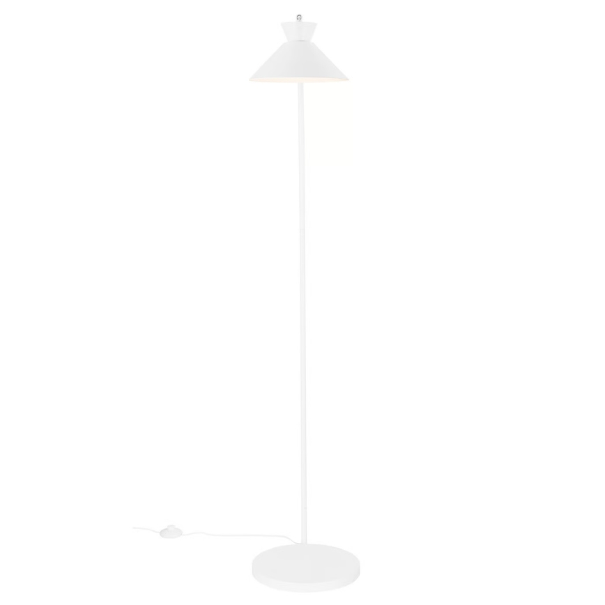 Nordlux - Подова лампа DIAL 1xE27/10W/230V бяла