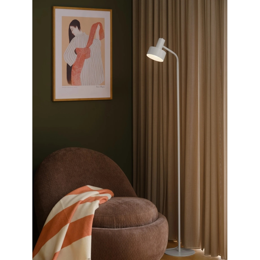Nordlux - Подова лампа MATIS 1xE27/15W/230V бяла
