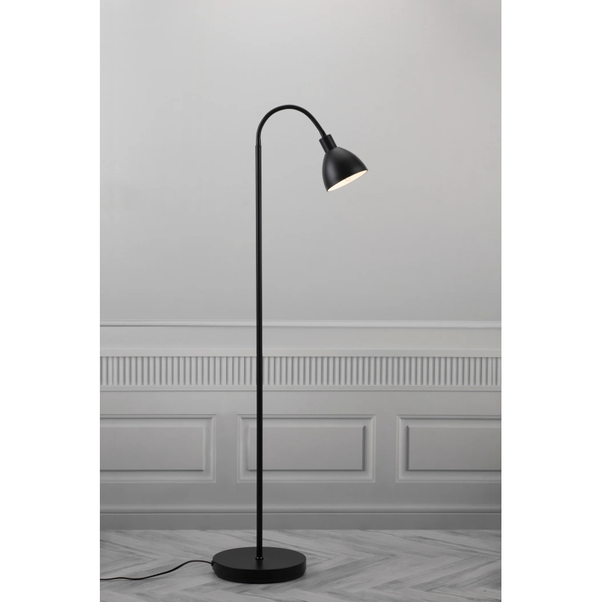 Nordlux - Подова лампа RAY 1xE14/25W/230V черна