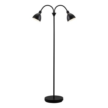 Nordlux - Подова лампа RAY 2xE14/25W/230V черна