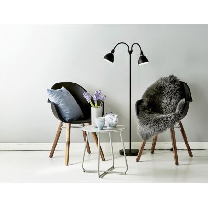 Nordlux - Подова лампа RAY 2xE14/25W/230V черна