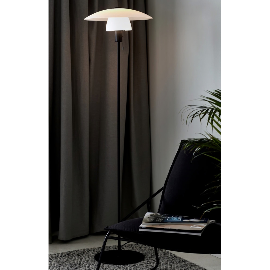 Nordlux - Подова лампа VERONA 1xE27/40W/230V черна