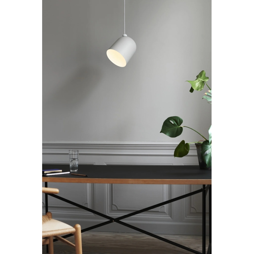 Nordlux - Подвесна лампа на кабел ANGLE 1xE27/25W/230V бяла