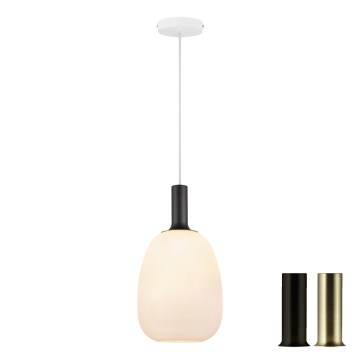 Nordlux - Полилей на кабел ALTON 1xE27/60W/230V бял/черен/месинг
