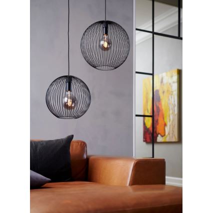 Nordlux - Полилей на кабел BERONI 1xE27/60W/230V черен
