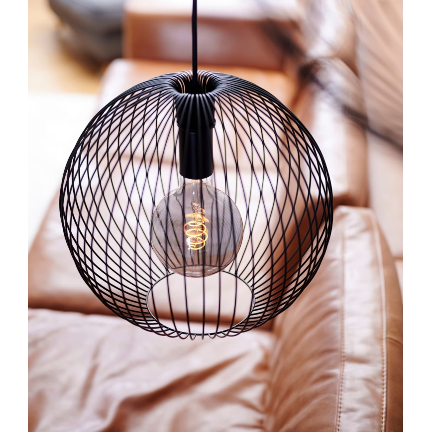 Nordlux - Полилей на кабел BERONI 1xE27/60W/230V черен