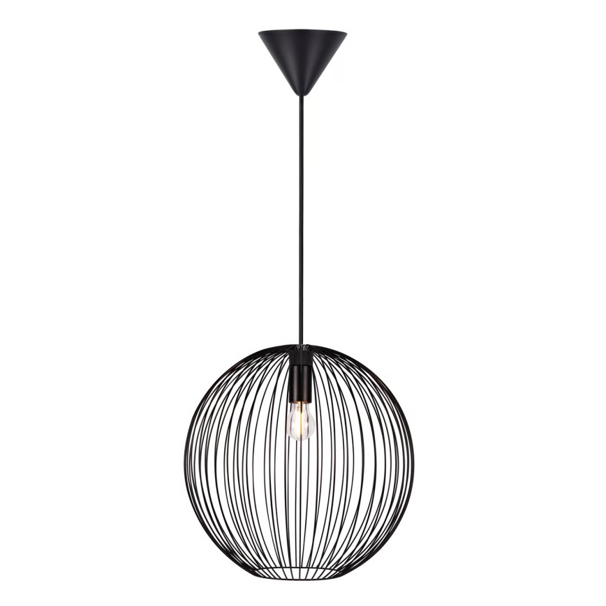 Nordlux - Полилей на кабел BERONI 1xE27/60W/230V черен