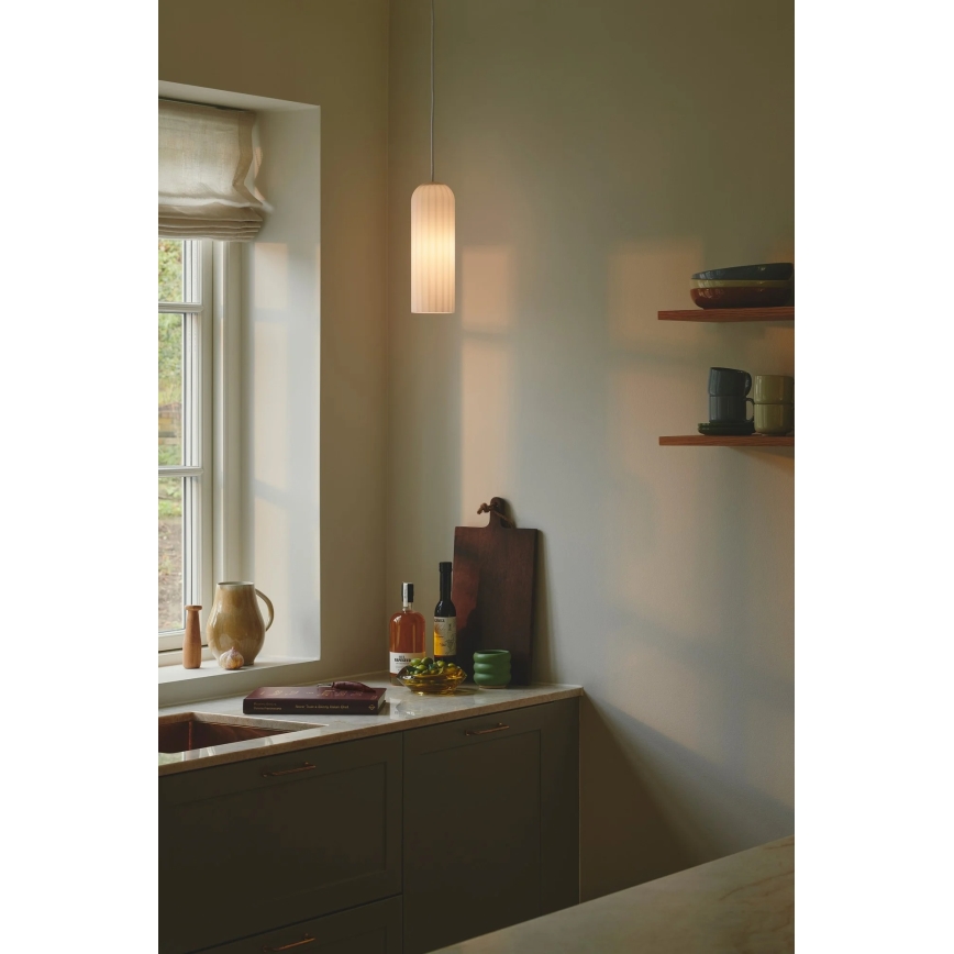 Nordlux - полилей на кабел MIELLA 1xE27/25W/230V бял