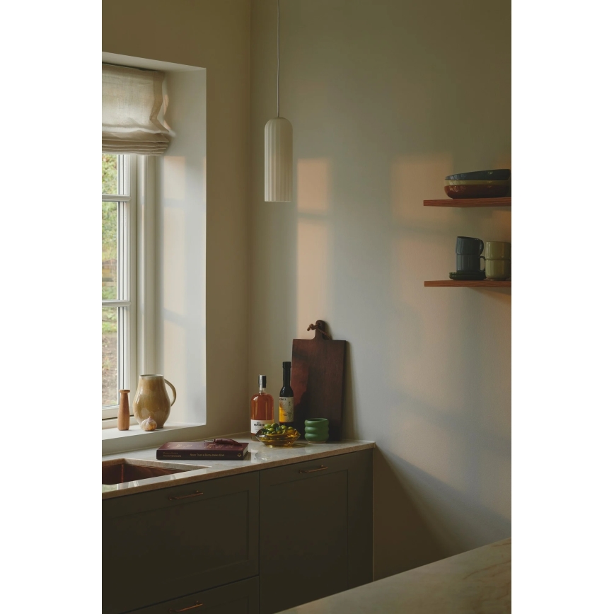 Nordlux - полилей на кабел MIELLA 1xE27/25W/230V бял