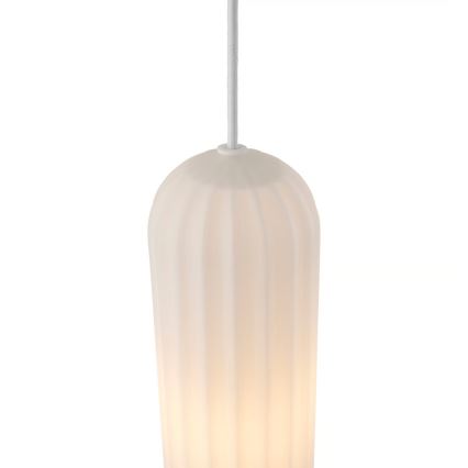 Nordlux - полилей на кабел MIELLA 1xE27/25W/230V бял