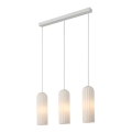 Nordlux - Полилей на кабел MIELLA 3xE27/25W/230V бял