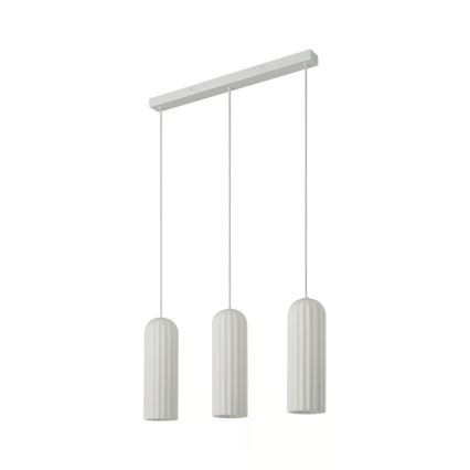 Nordlux - Полилей на кабел MIELLA 3xE27/25W/230V бял