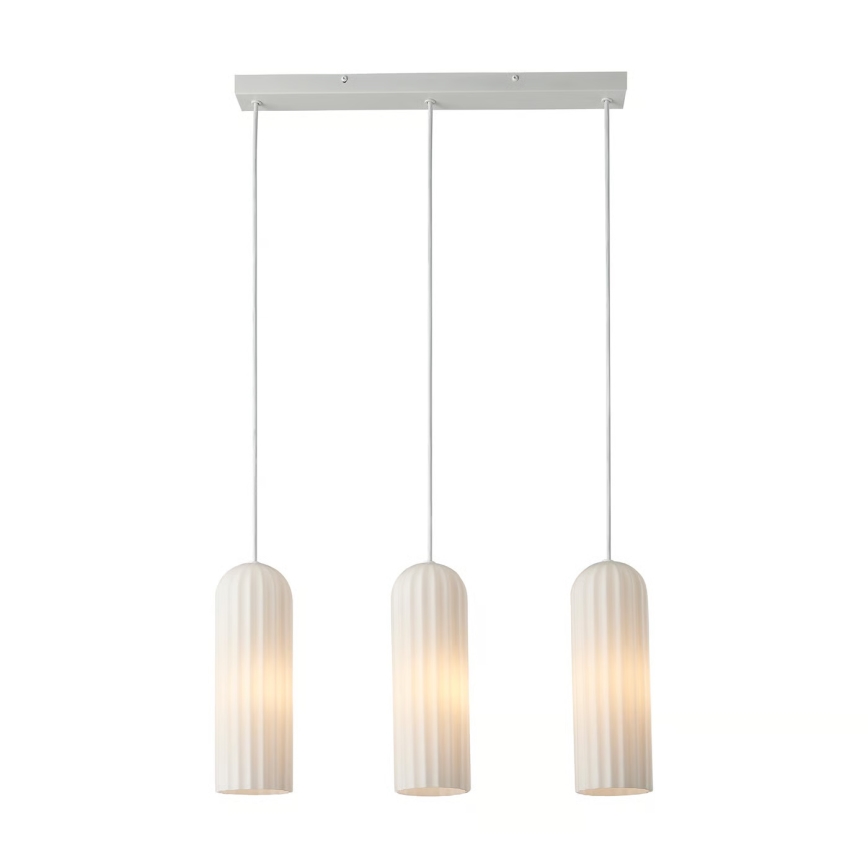 Nordlux - Полилей на кабел MIELLA 3xE27/25W/230V бял