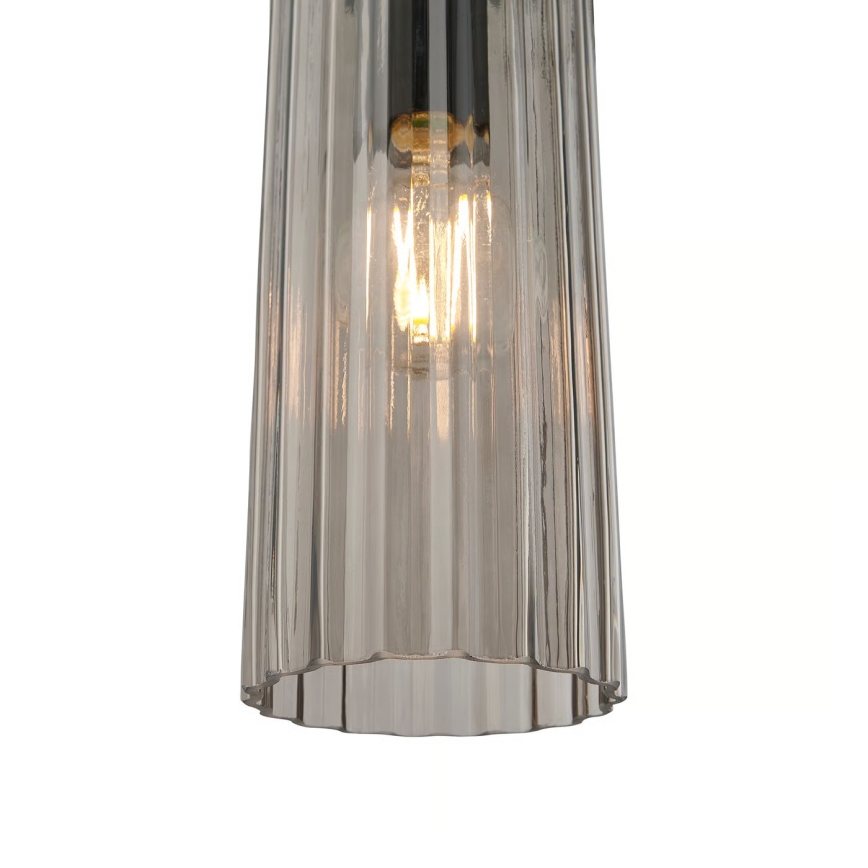 Nordlux - Полилей на кабел MIELLA 3xE27/25W/230V черен/опушен