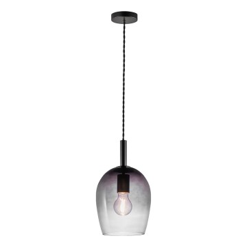 Nordlux - Полилей на кабел UMA 1xE27/40W/230V Ø 18 см черен/опушен