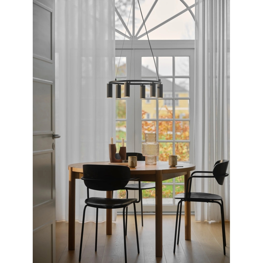 Nordlux - Полилей на кабел VICO 6xGU10/5W/230V черен