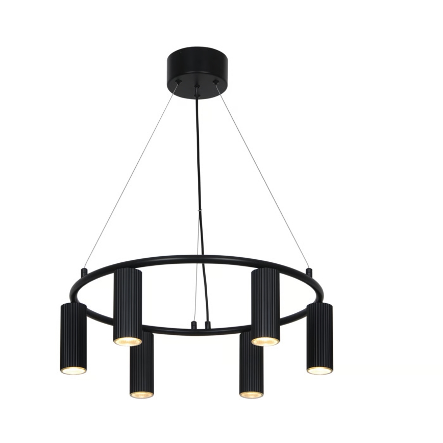 Nordlux - Полилей на кабел VICO 6xGU10/5W/230V черен