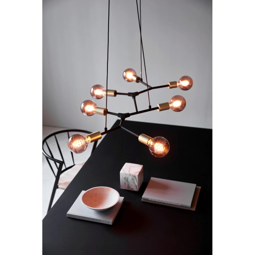 Nordlux - Полилей с кабелно окачване JOSEFINE 7xE27/60W/230V
