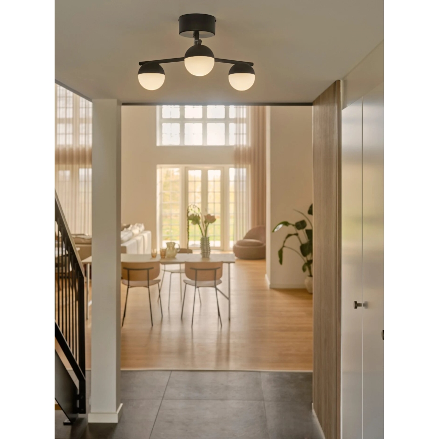 Nordlux - Полилей за повърхностен монтаж CONTINA 3xG9/5W/230V черен